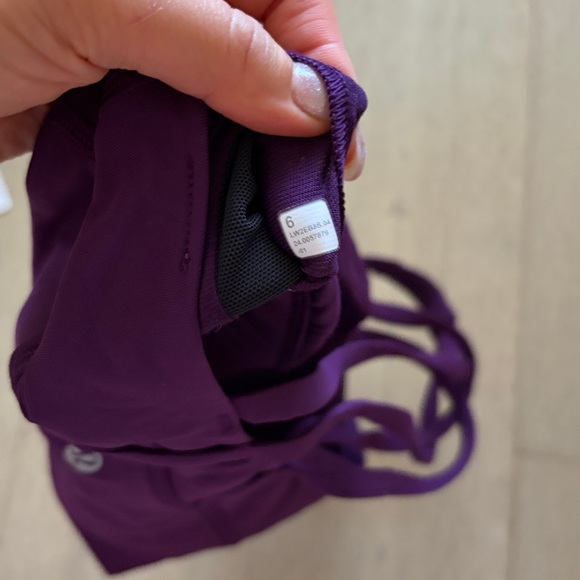 lululemon athletica Deep Purple Crisscross Sports Bra - Picture 7 of 14